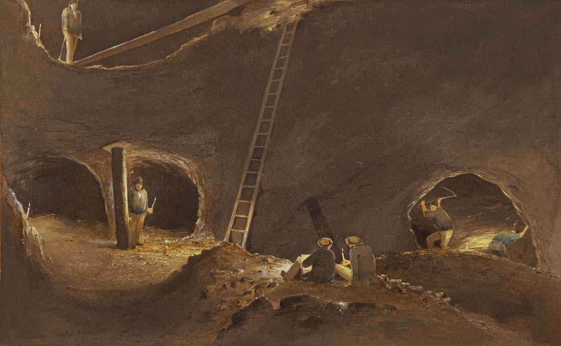 'Neales's Stopes, Burra Burra Mine, April 12th 1847'