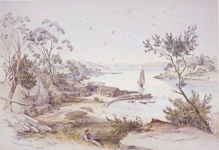 'Wooloomooloo Bay, Sydney', 1852
