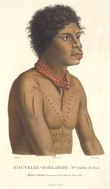 Indigenous Australian man, Bedgi-bedgi (Bidgee-bidgee), 1802