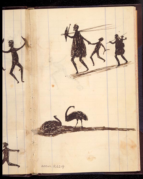 Drawing by Indigenous Australian artist Tommy McRae, 1880 - asset 1