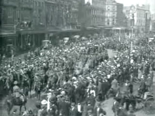 Troops leaving for the Western Front, c1916-18 - asset 1
